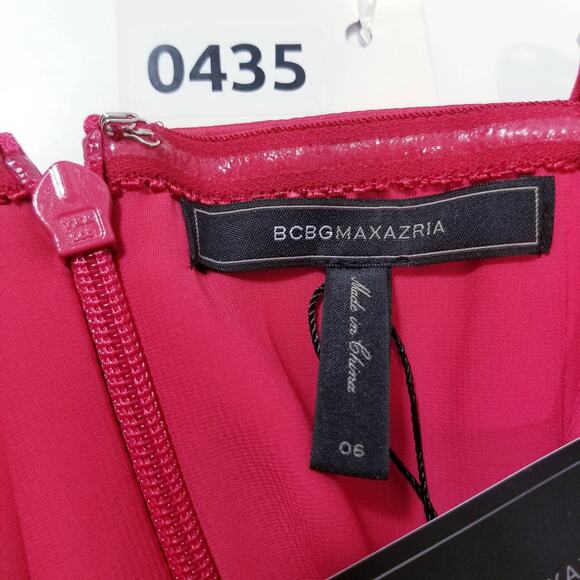 BCBGMaxAzria Jonesy Ruby Red Ruffle Mini Dress - Picture 11 of 13